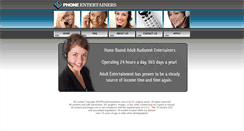 Desktop Screenshot of phoneentertainers.net